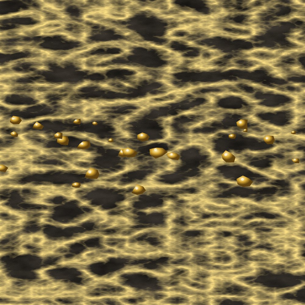 Raw gold ore