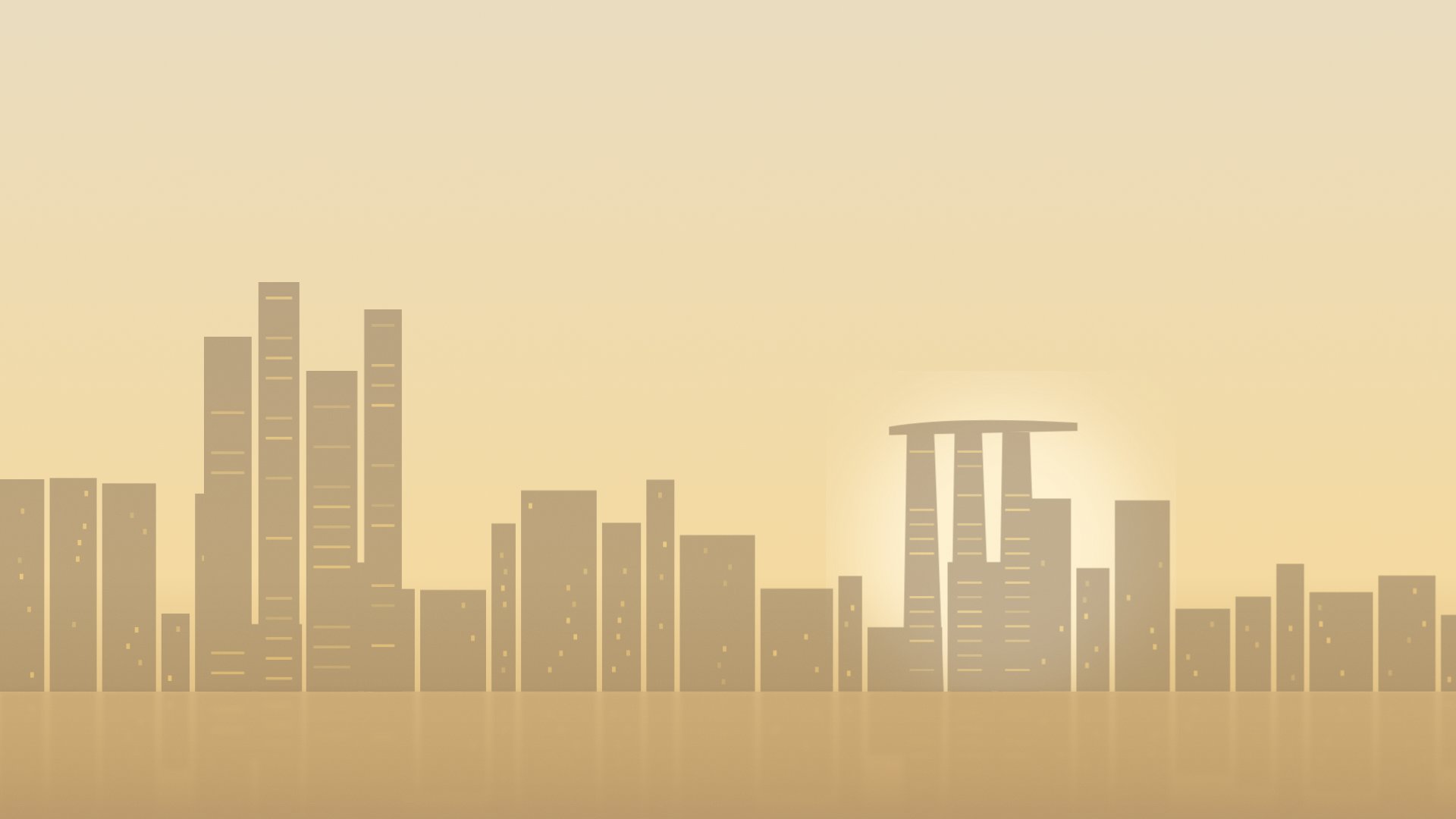 Singapore skyline at sunrise