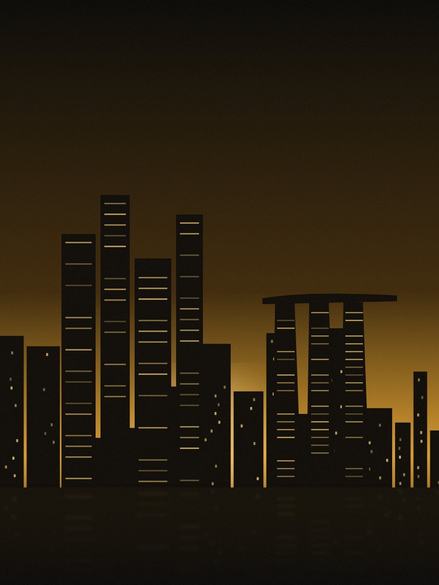 Singapore Marina Bay skyline at dusk